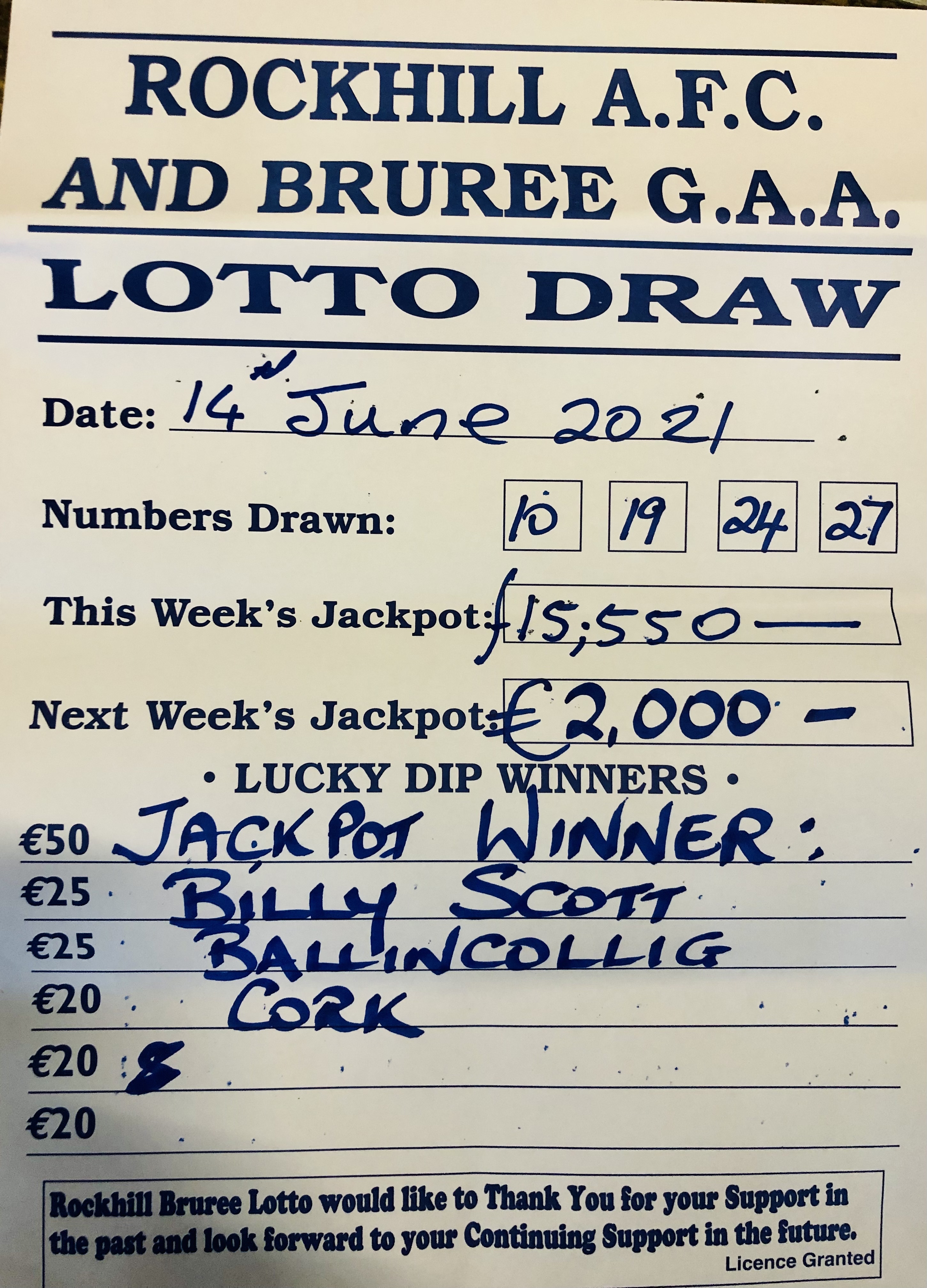 Lotto result june deals 14