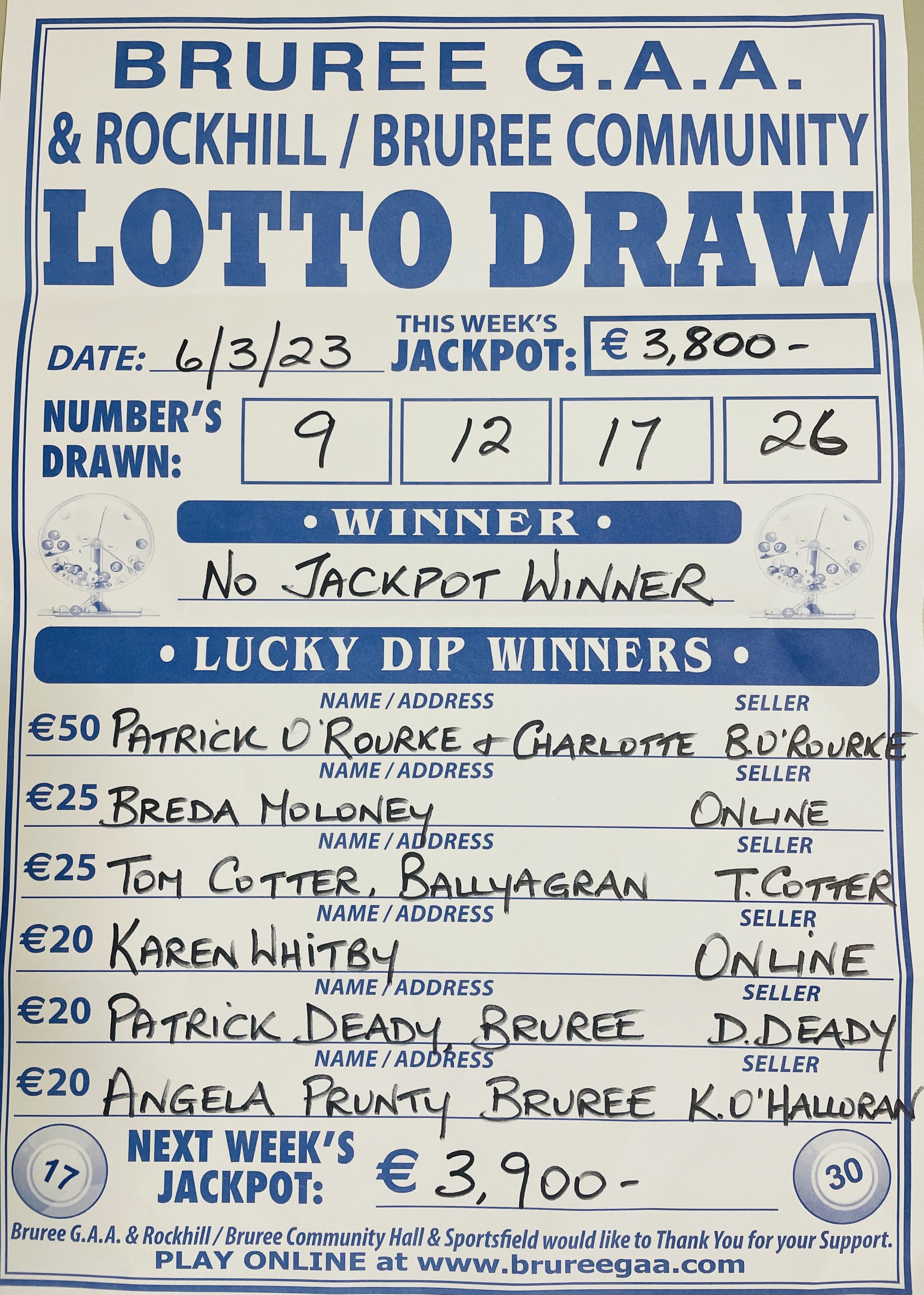 Lotto results 6 clearance march