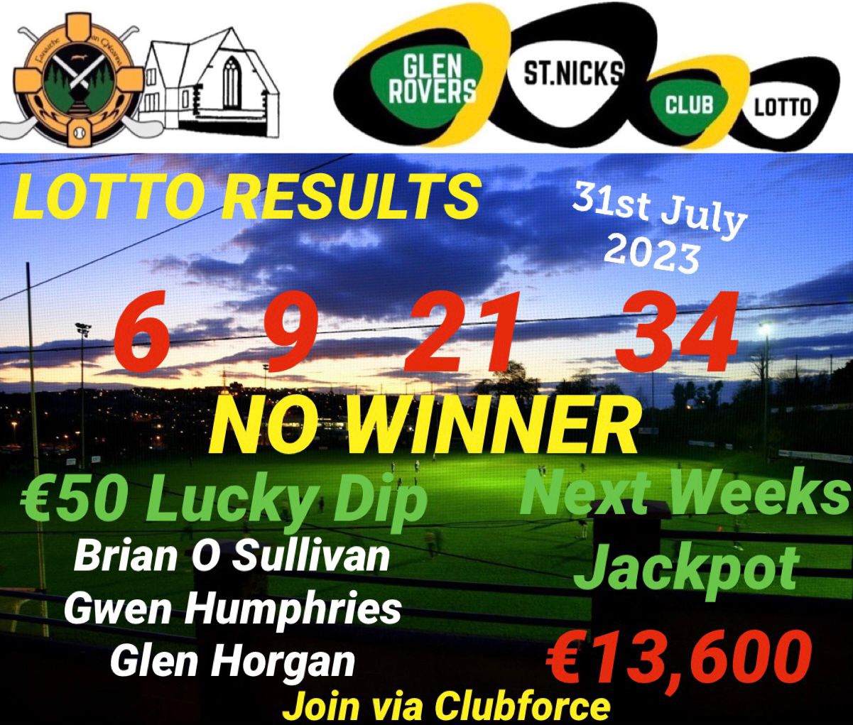 Lotto result deals july 21