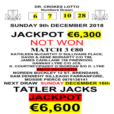 Dec 28 store 2018 lotto result