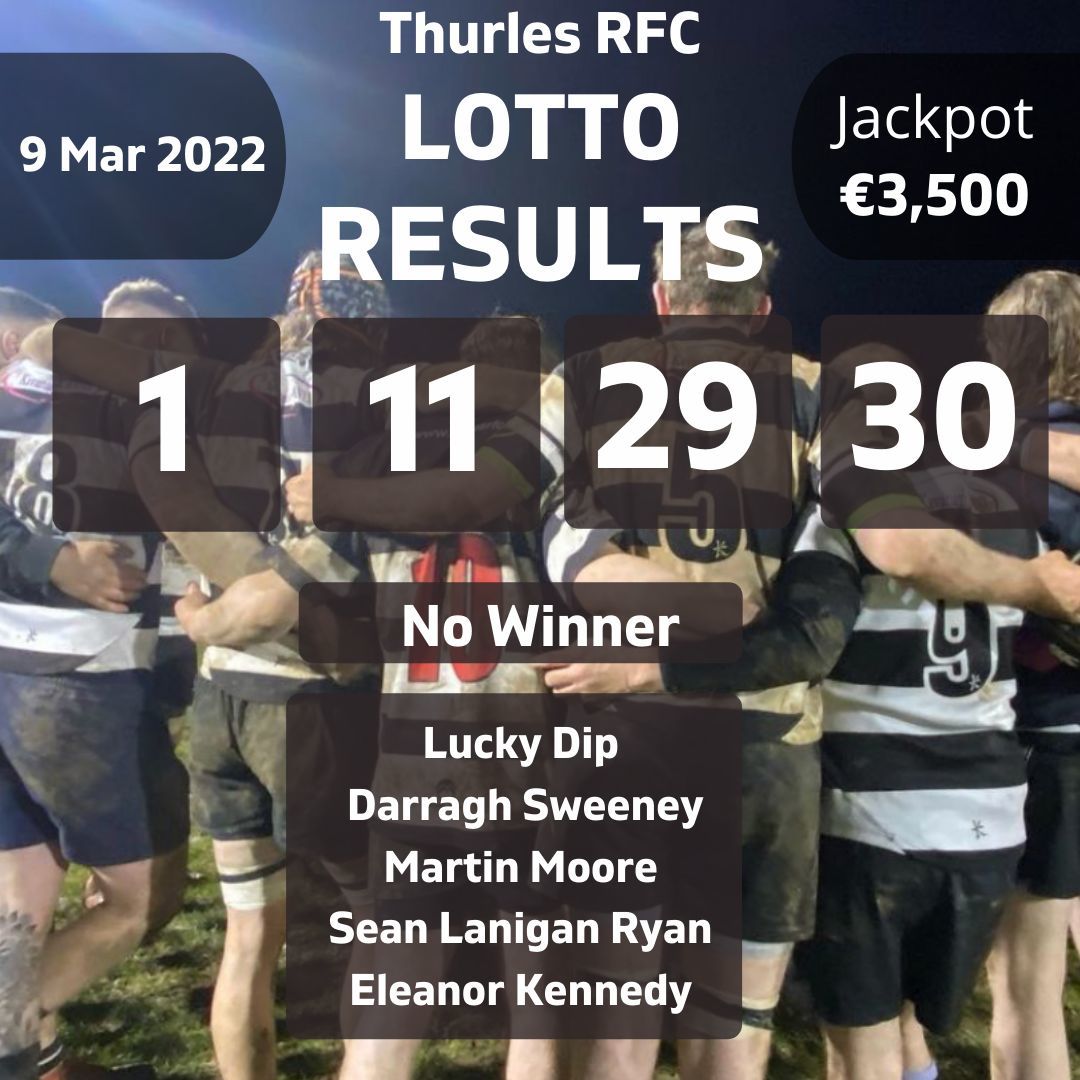 Lotto results for saturday the 9th online of march