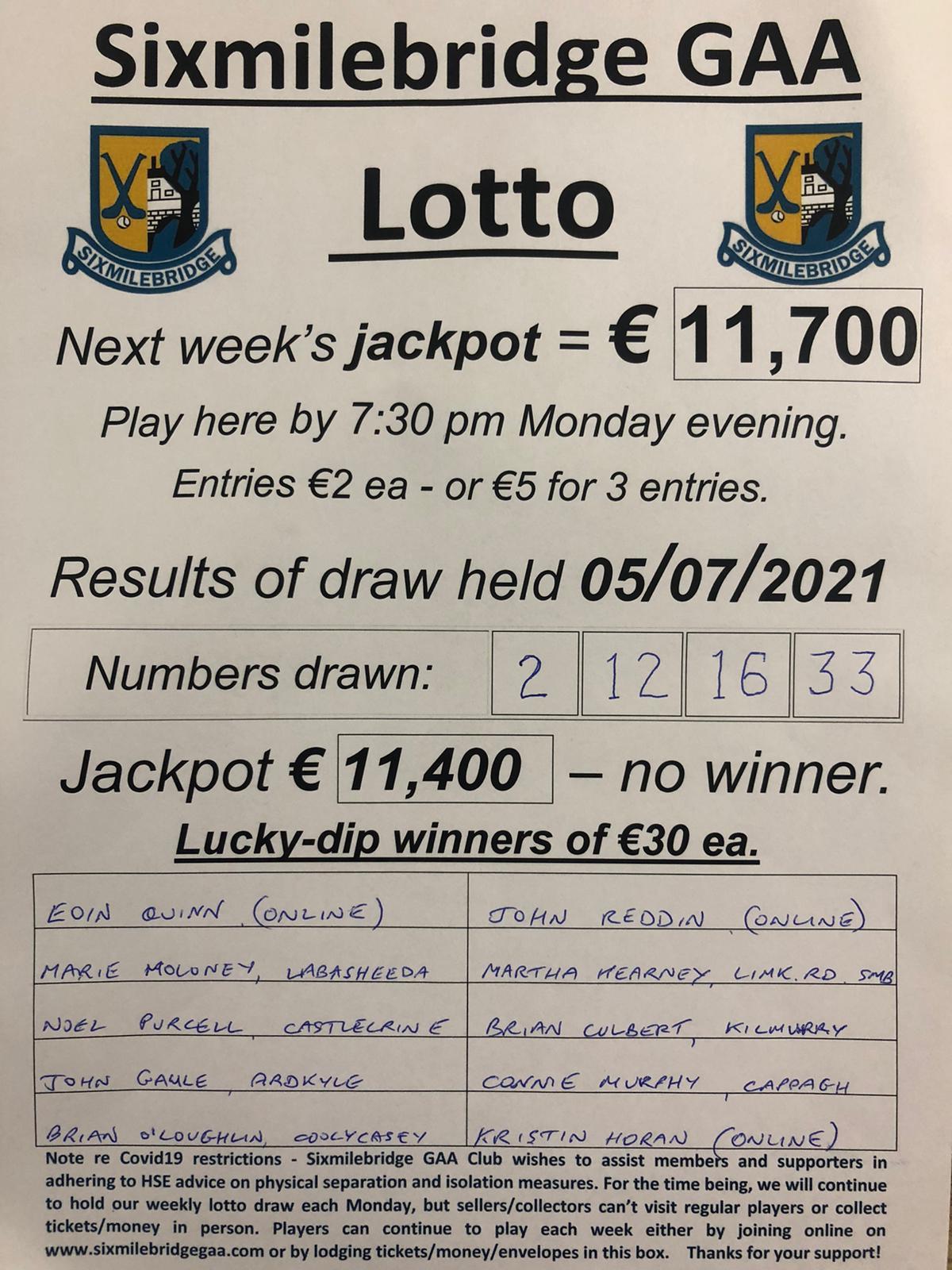 X lotto clearance numbers