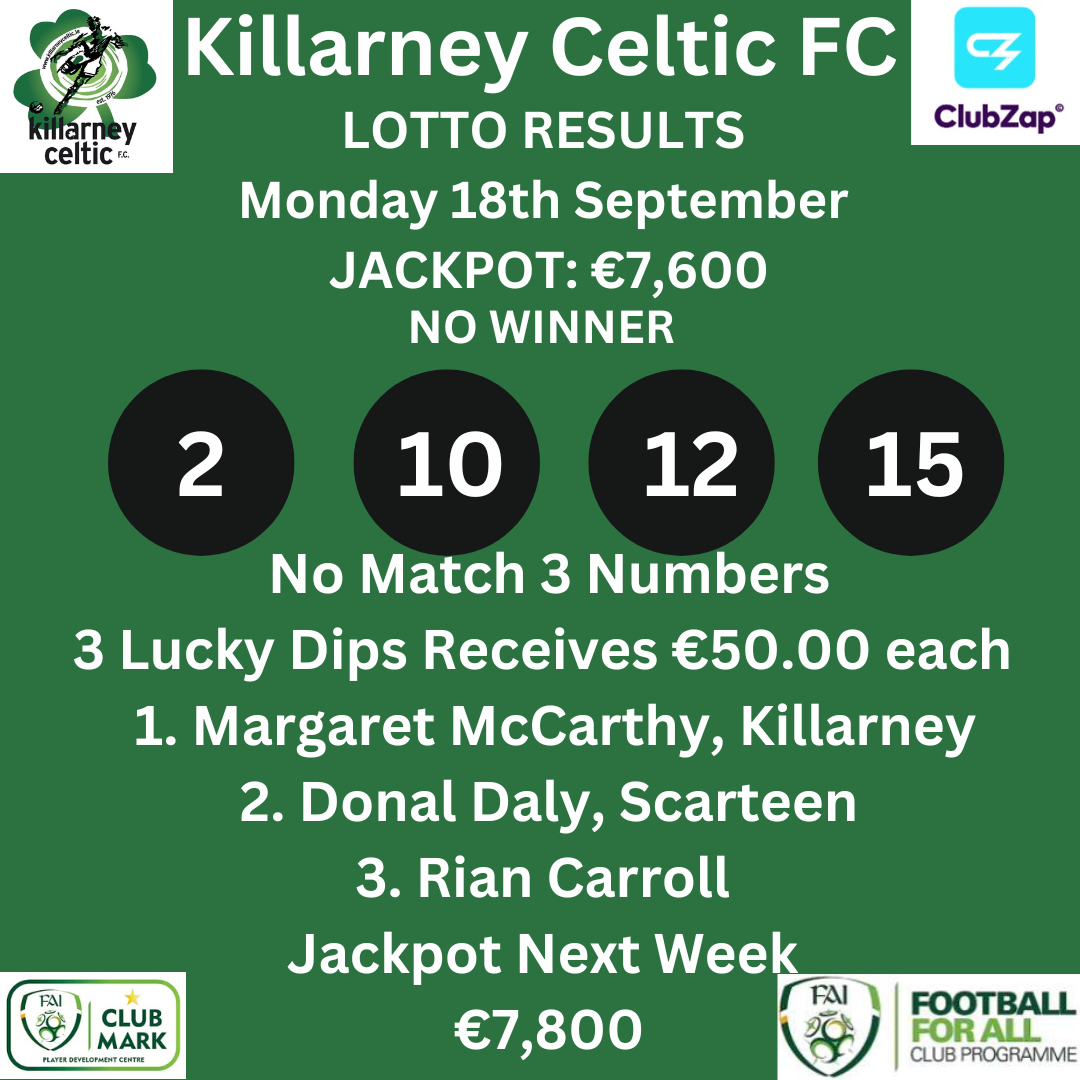 Last week deals lotto numbers