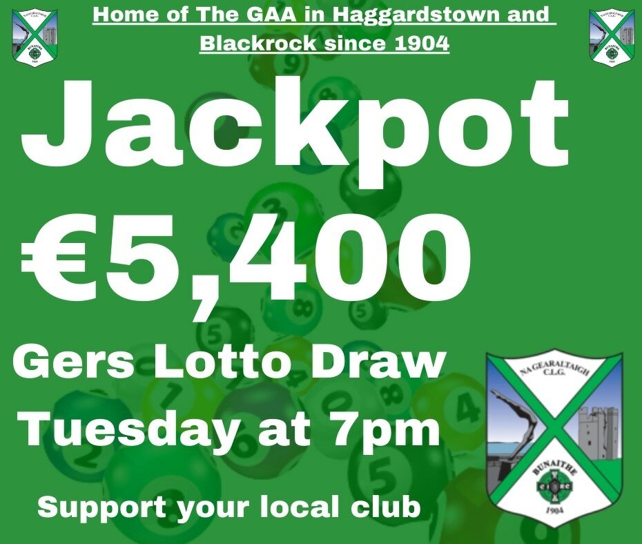 ClubZap Geraldines Club Lotto €5,400 Tonight!!