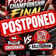 Footfall final Match postponed 