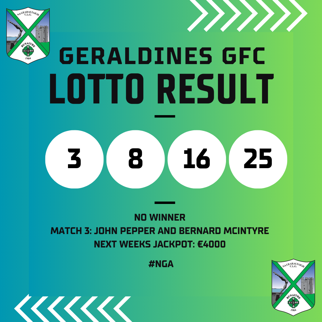 Lotto result clearance result