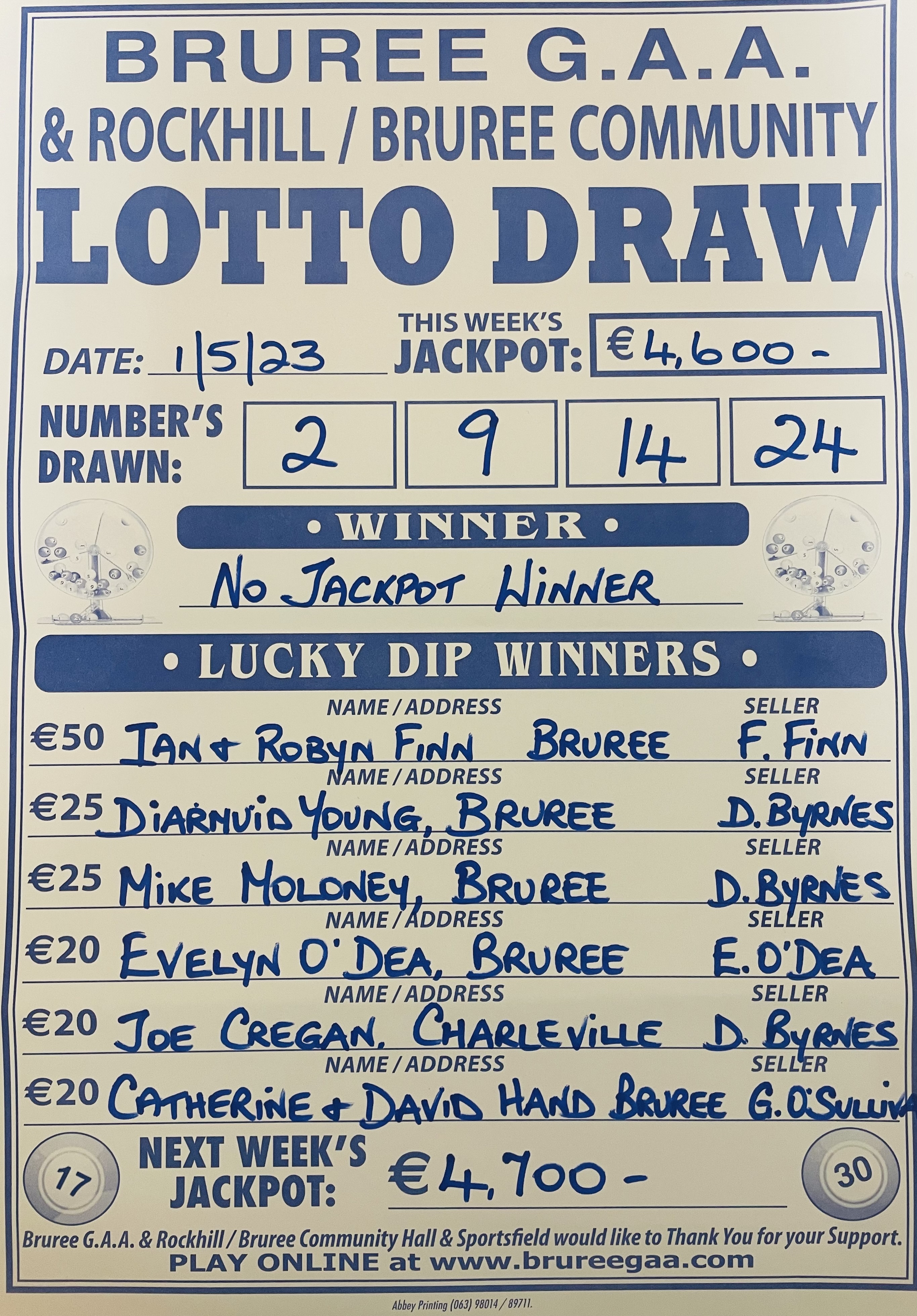 1st may on sale lotto numbers