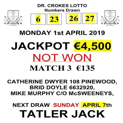 Lotto numbers online 27 april 2019