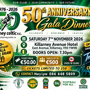 💚⚽ KILLARNEY CELTIC FC 50TH ANNIVERSARY GALA DINNER ⚽💚
