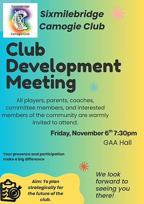 Camogie Club Development Planning Meeting
