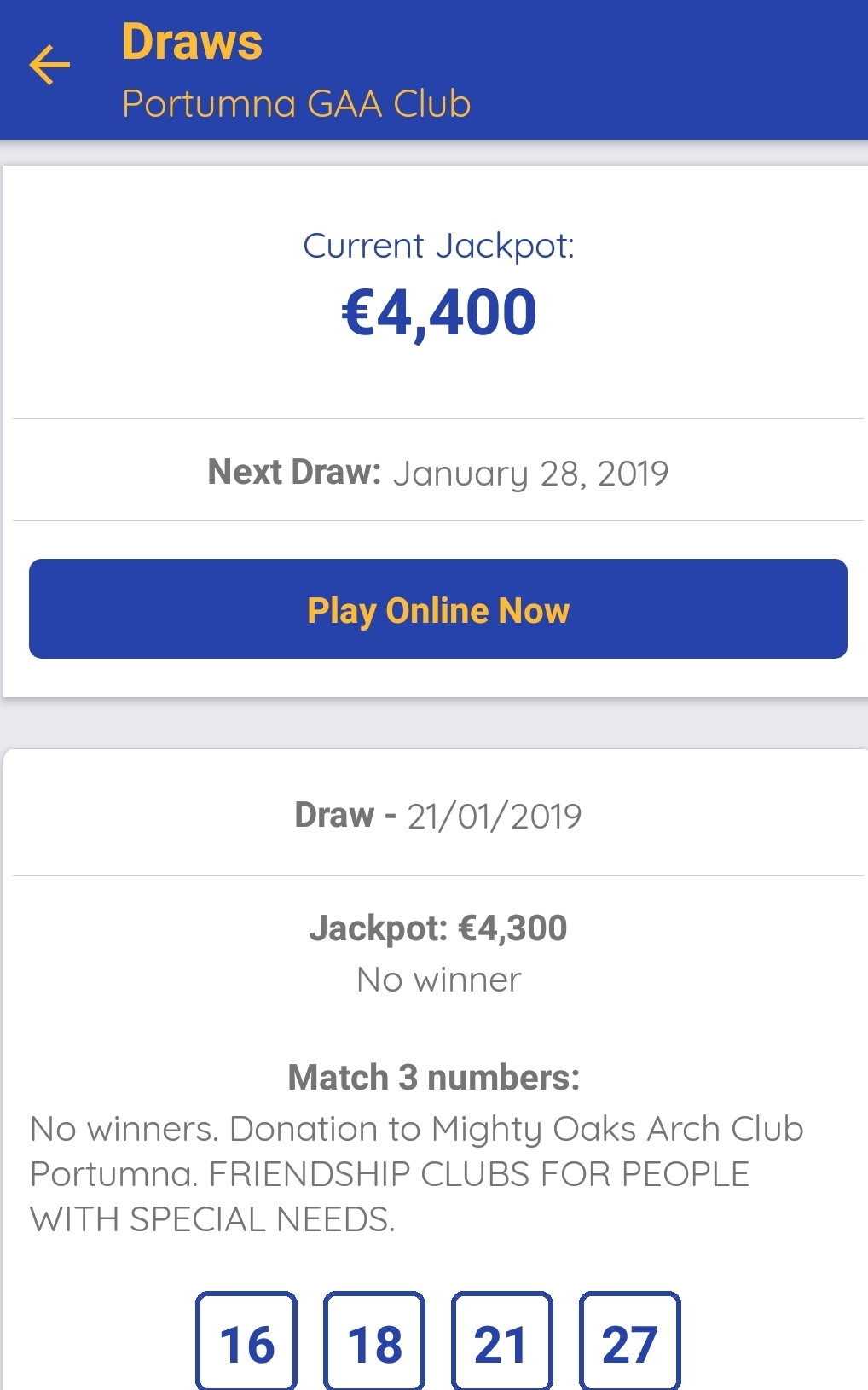 Lotto result jan on sale 28 2019