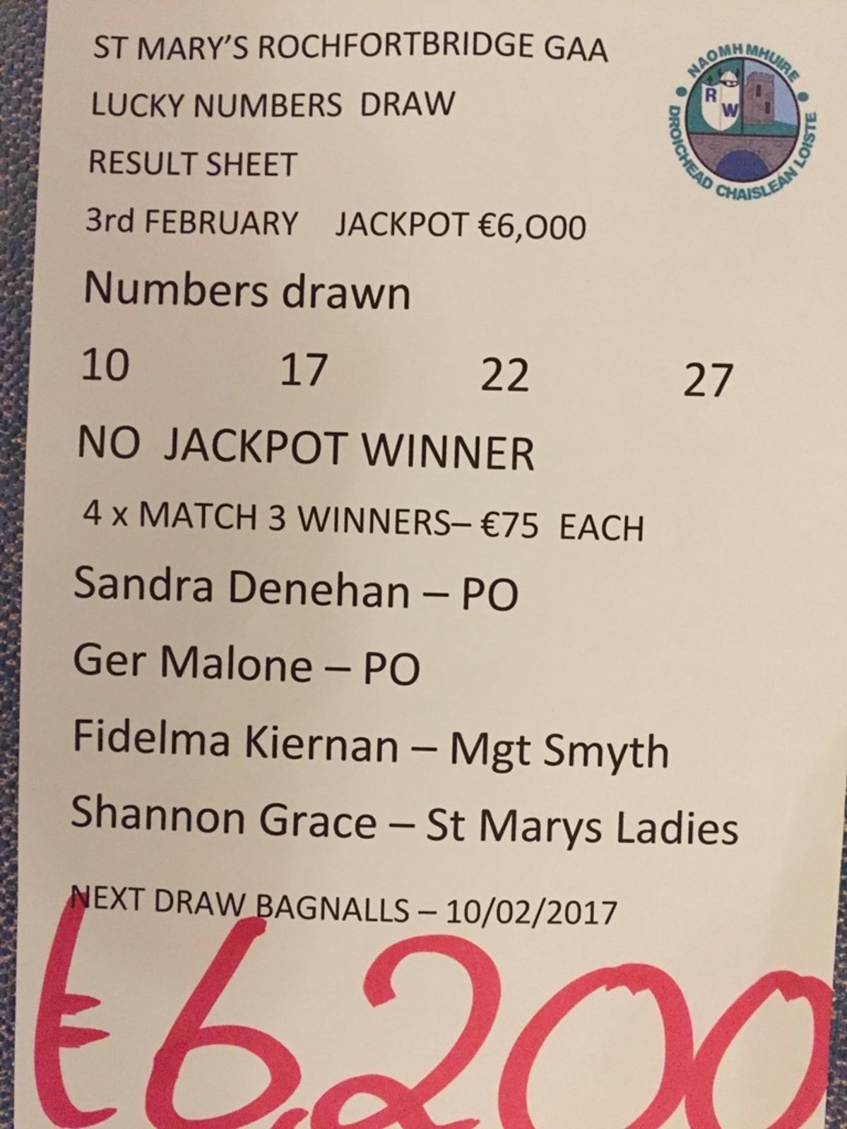 Lotto result deals oct 27 2017