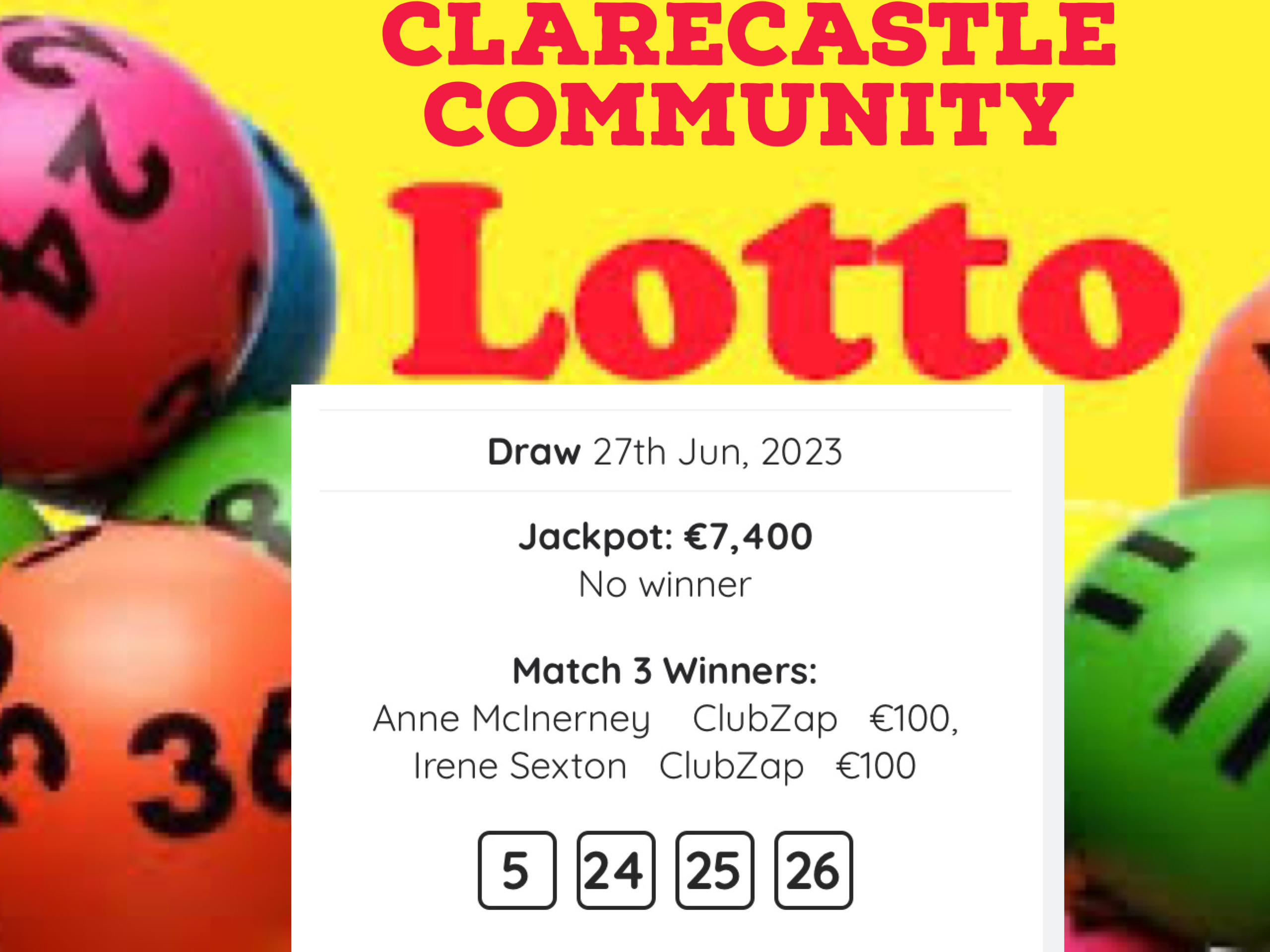 Lotto saturday on sale 27th july