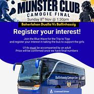 Munster Club Camogie FInal - Bus Register interest