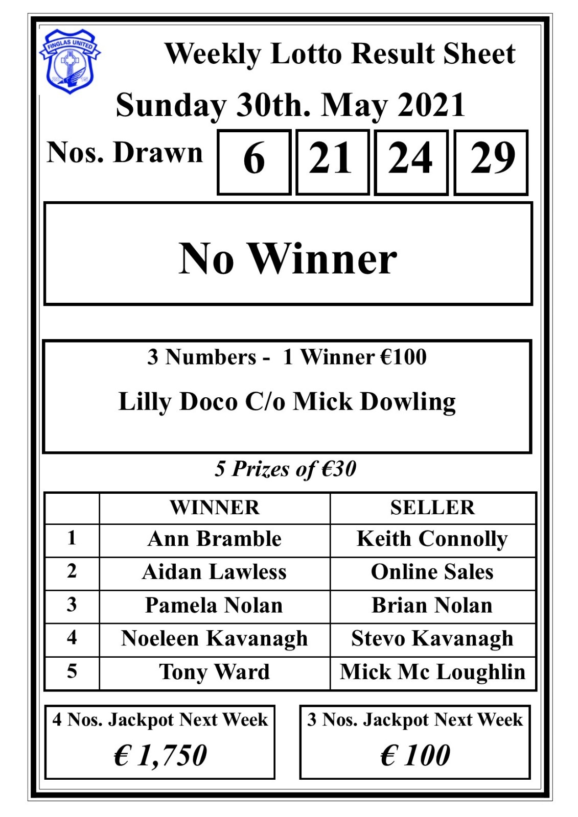 Lotto result deals may 30 2019