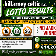 🇳🇬⚽ KILLARNEY CELTIC FC LOTTO RESULTS ⚽🇳🇬