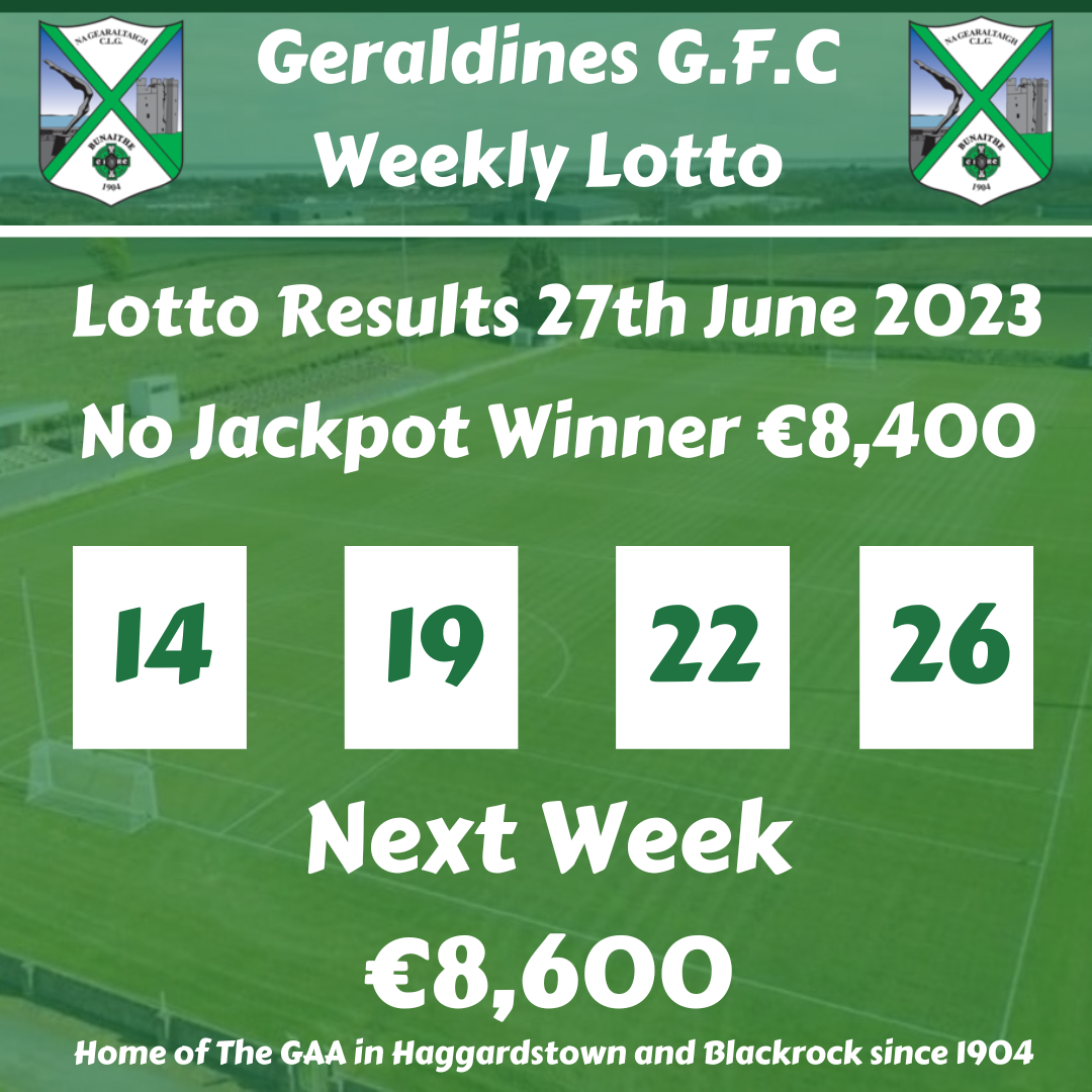 Home lotto outlet results