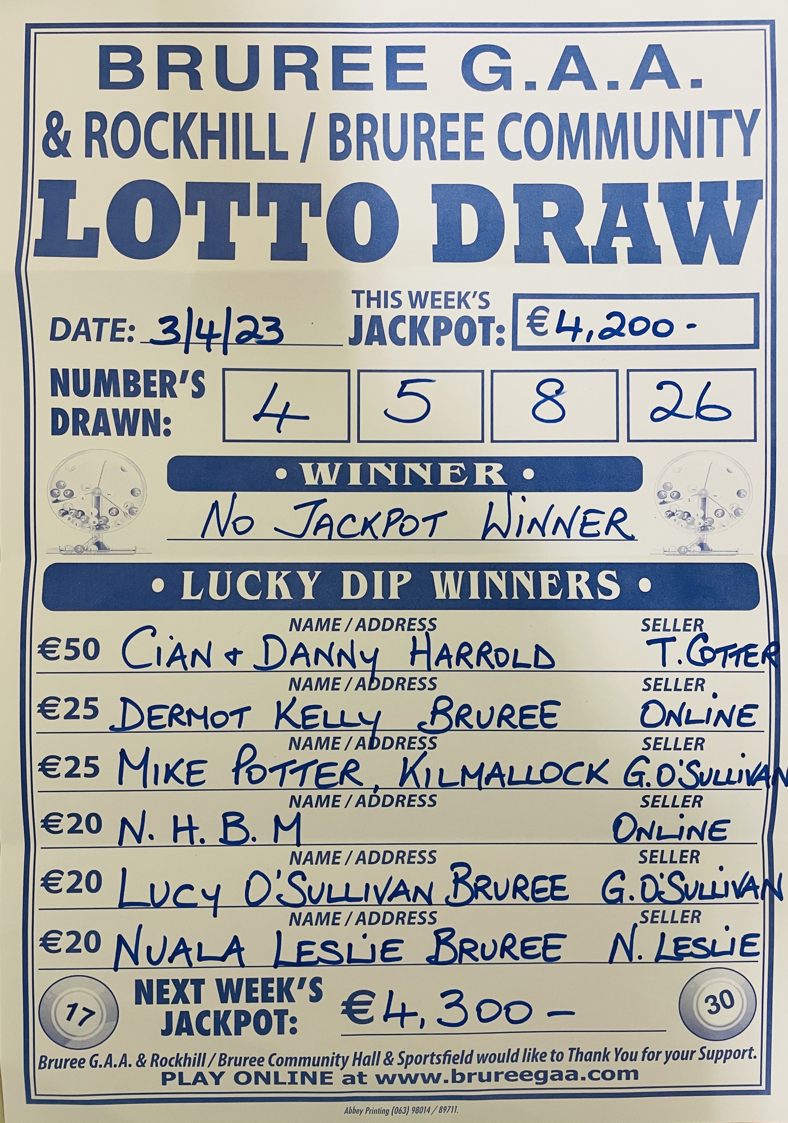 3 april hot sale lotto results