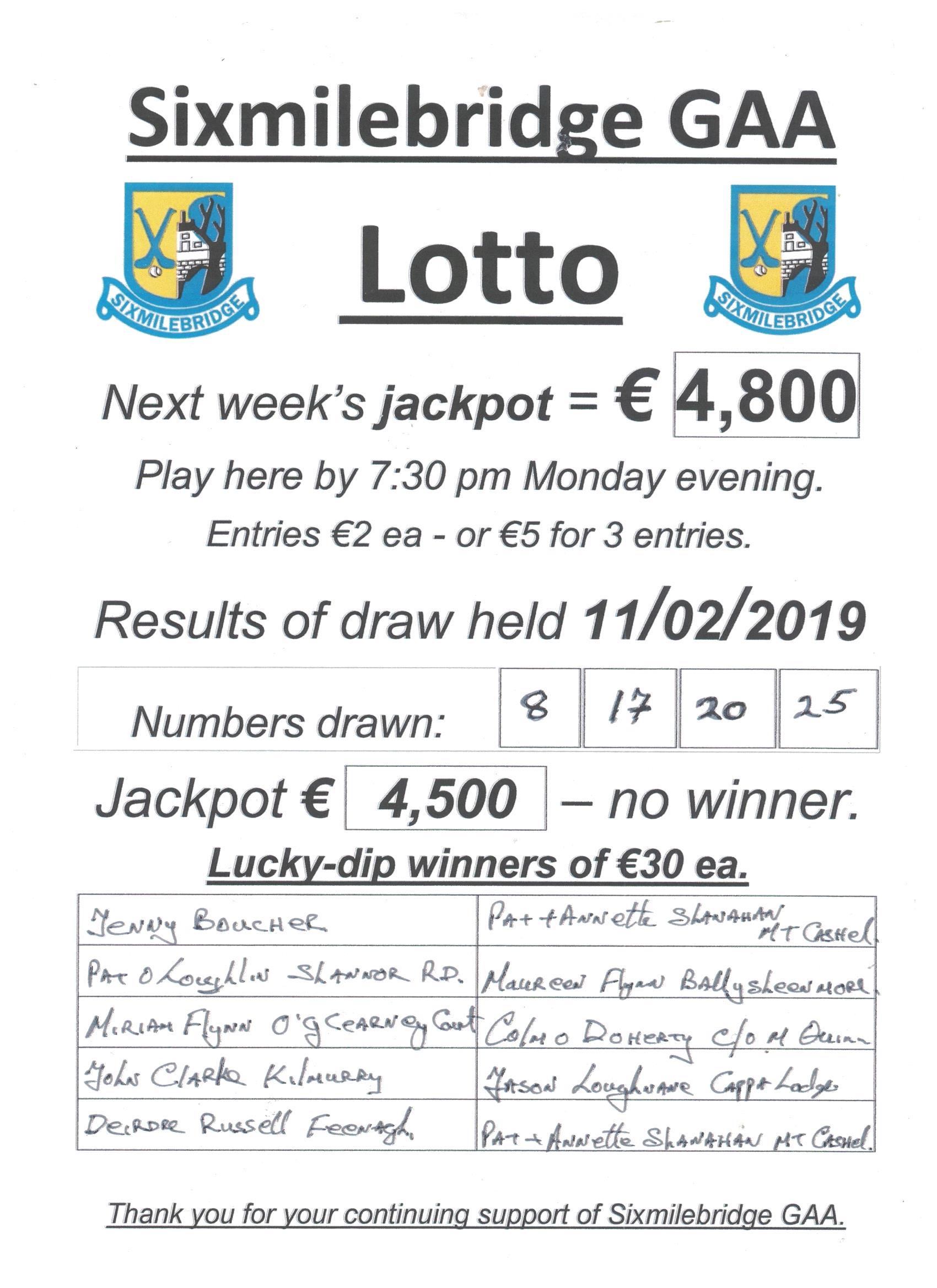 March 11 deals lotto result 2019