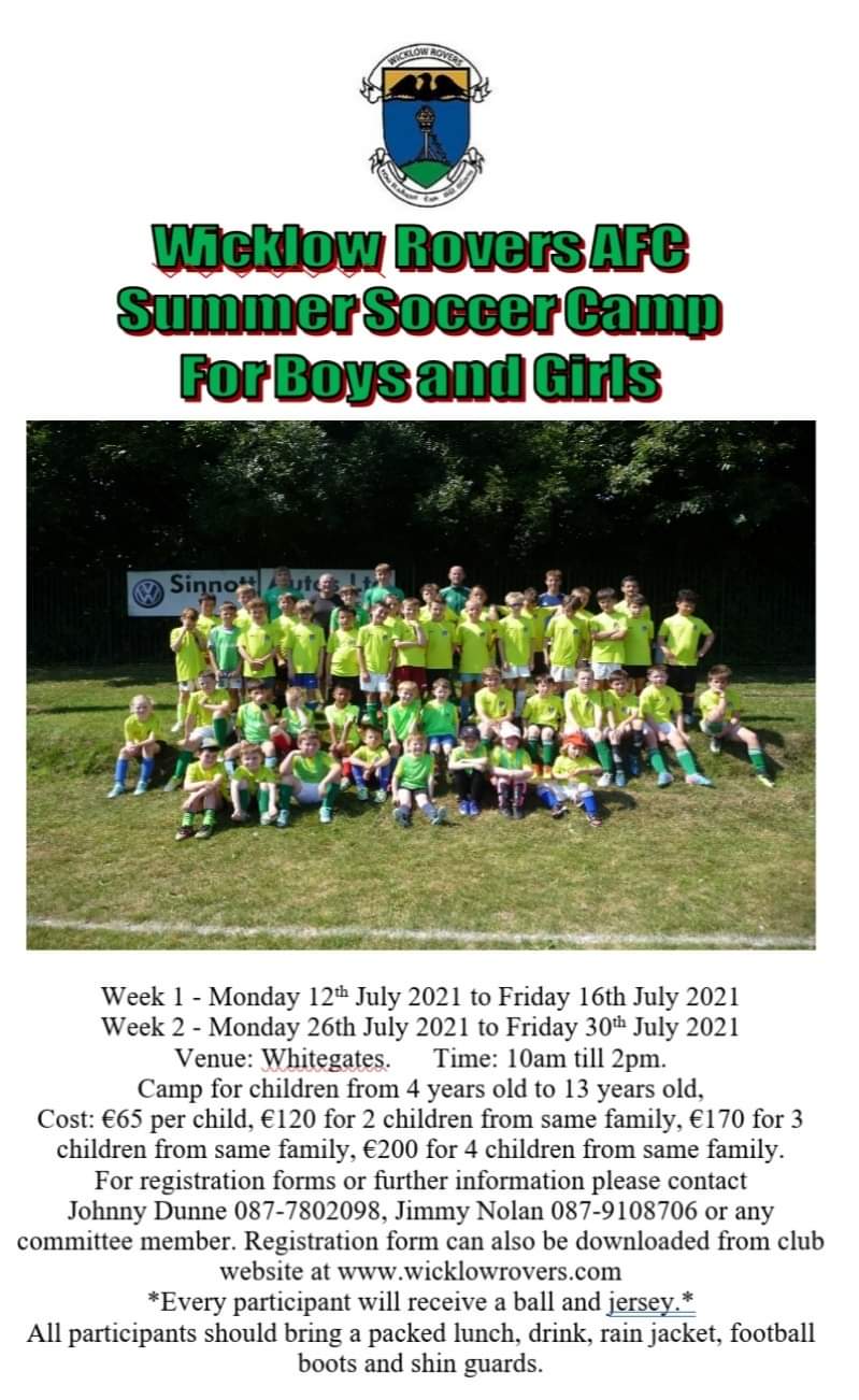 Week 2 of our annual soccer fun camp kicks off this coming Monday, anyway thinking of participating should book or let us know asap as places are filling up fast. All details can be found above.
