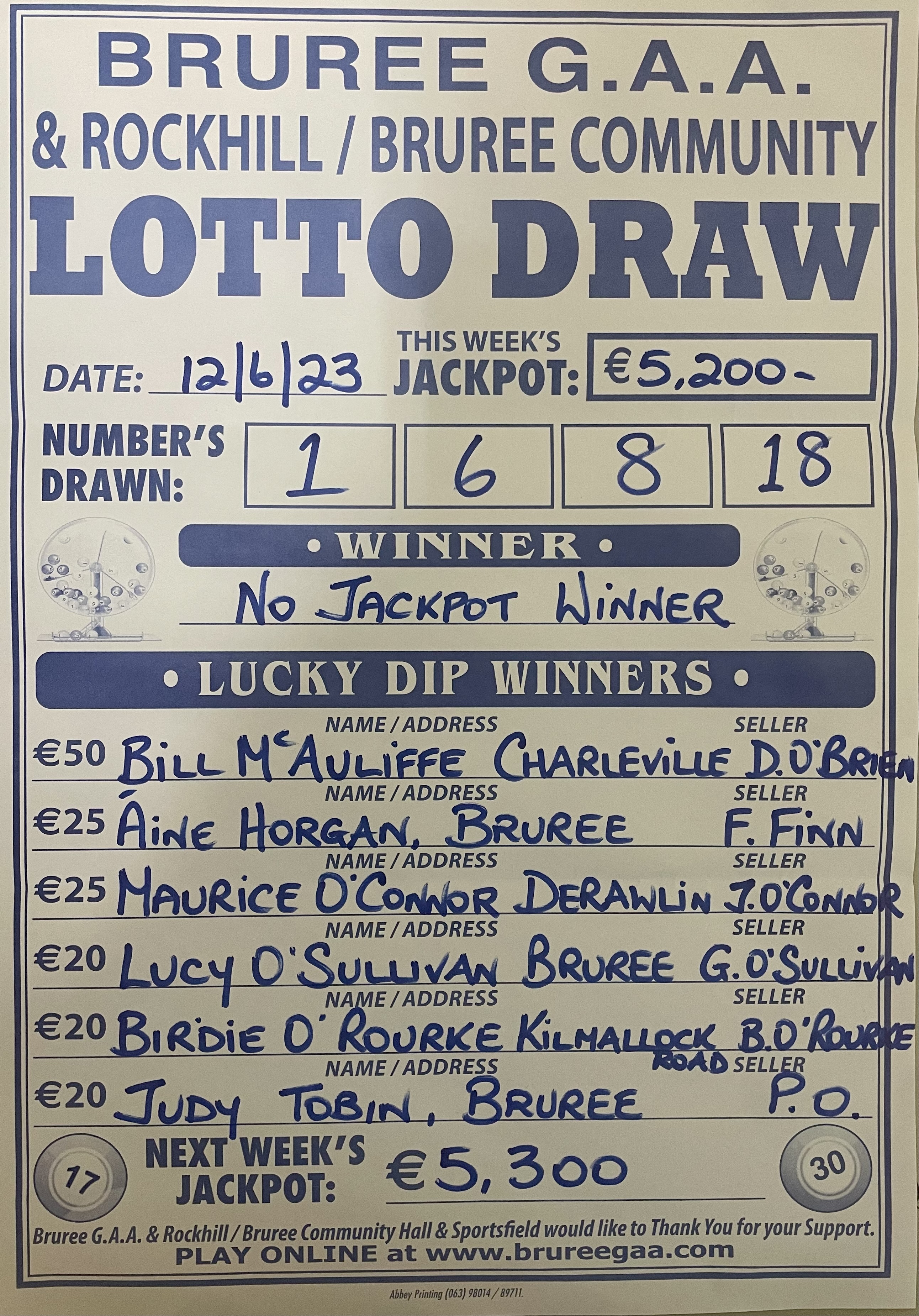 June 12 deals lotto results