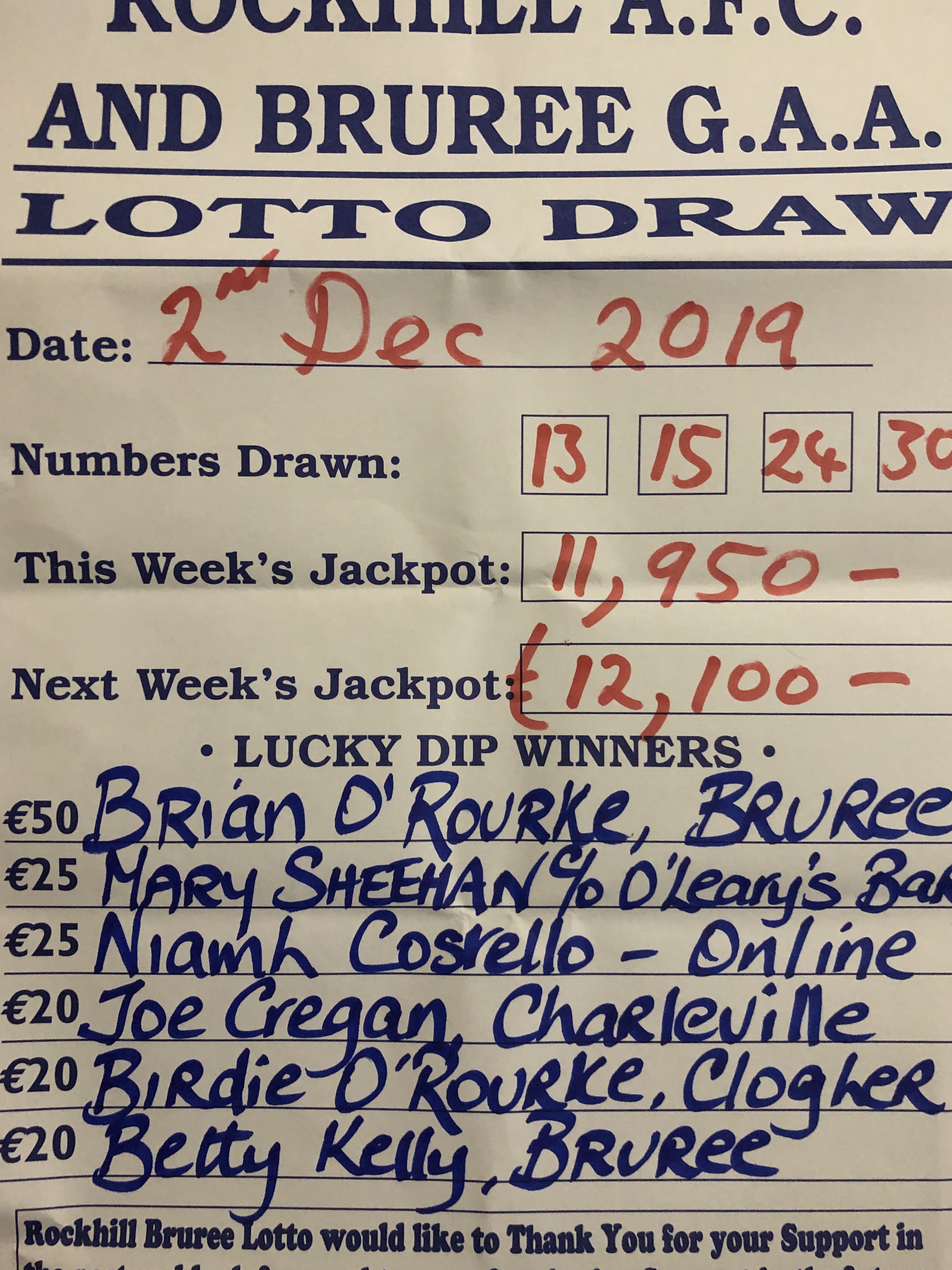 Lotto results store 20 feb 2019