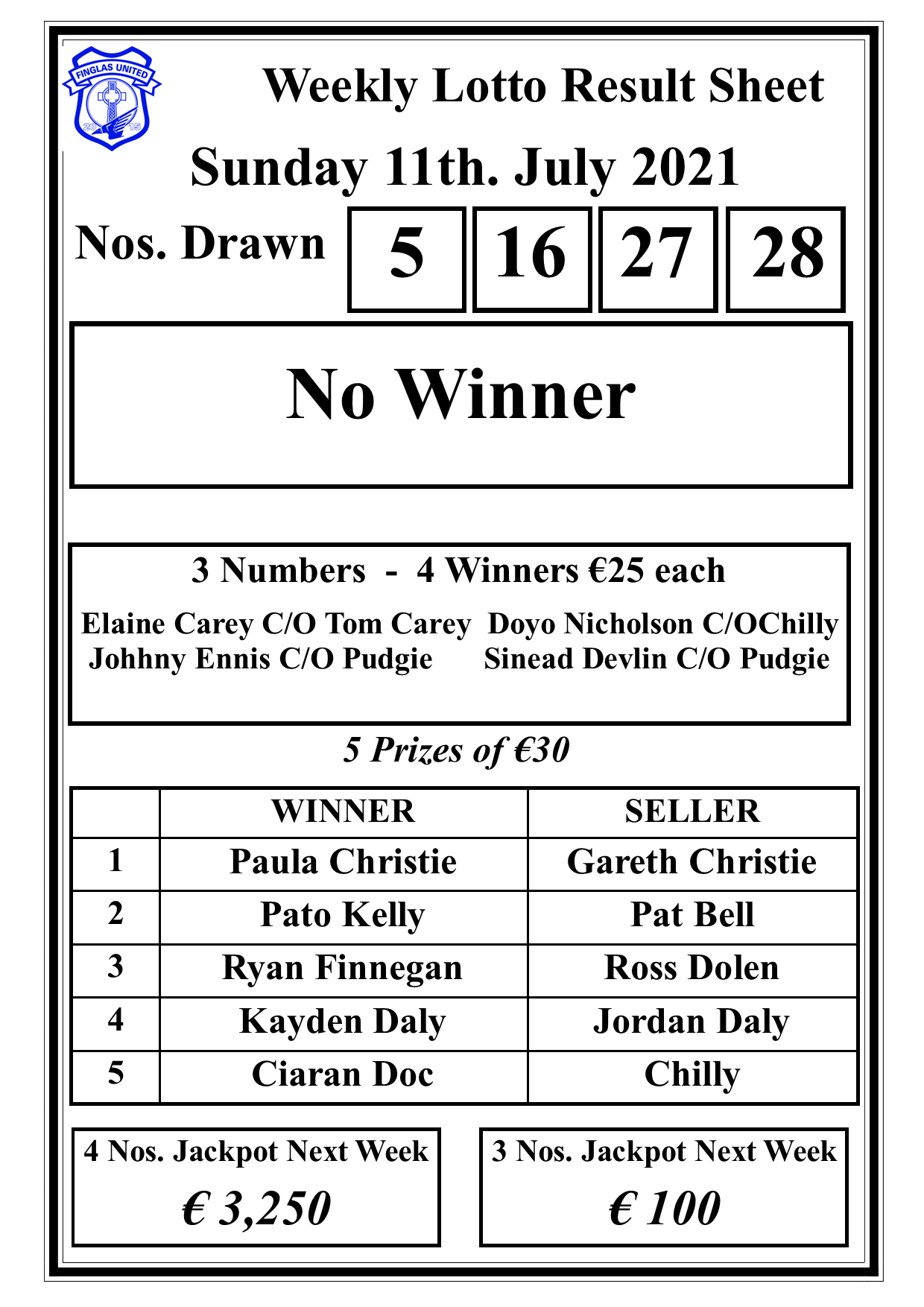 Lotto result july deals 11