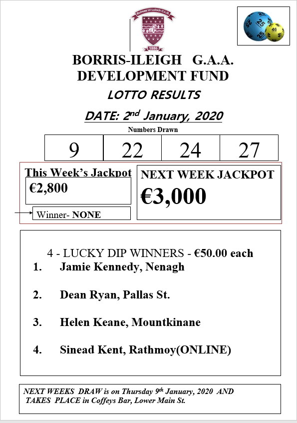 January 24 deals 2019 lotto result