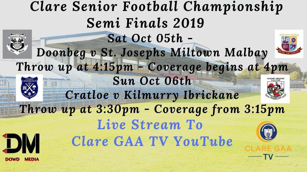 ClubZap Saturday s Semi final vs Doonbeg streamed live on