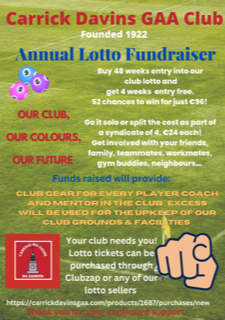 Carrick Davins GAA Club Club Notes