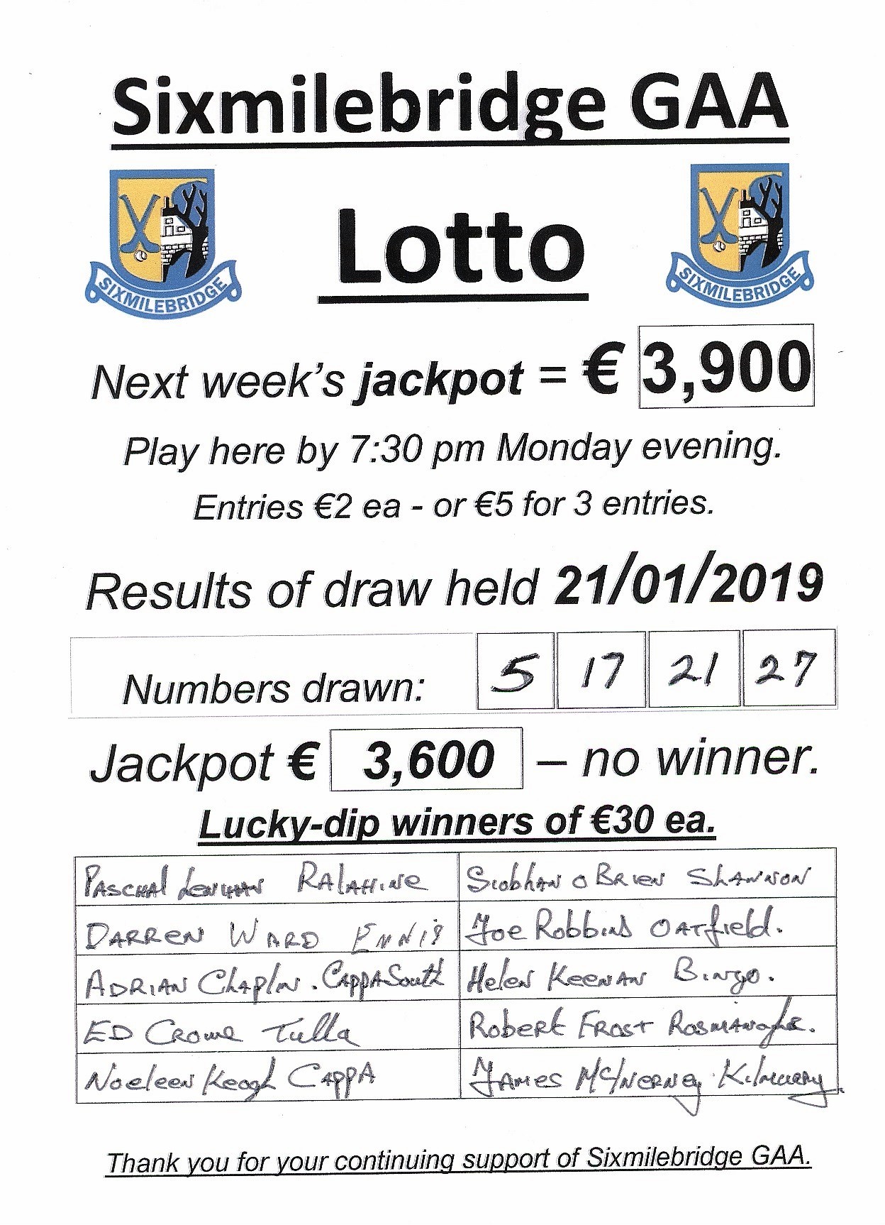 Lotto 27 deals 7 2019