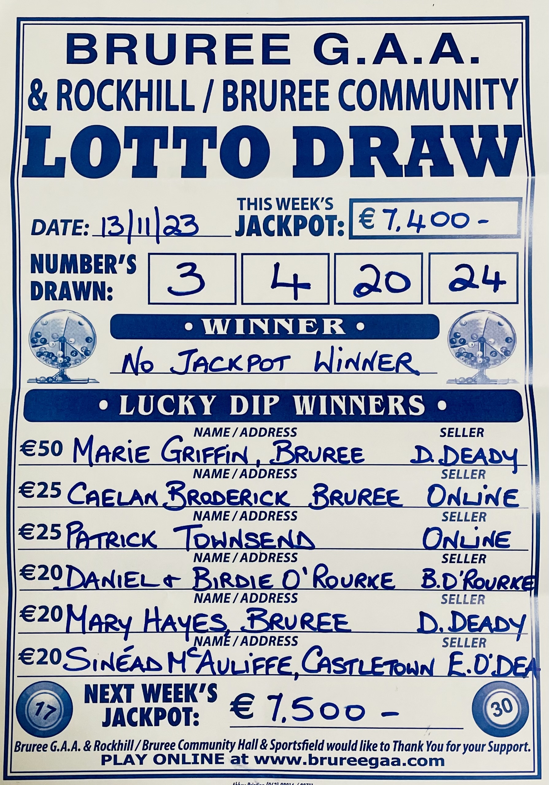 November 23 deals lotto results