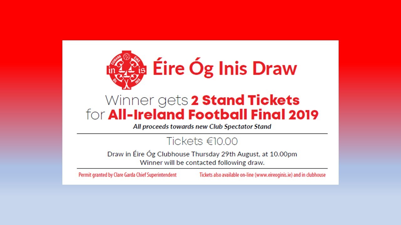 ClubZap Just a few days left to enter draw for All Ireland Football